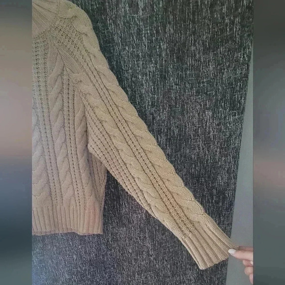 A New Day Cable knit sweaterNude colorSize small - Picture 2 of 7